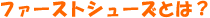�t�@�[�X�g�V���[�Y�Ƃ́H